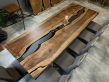Купити Table wood and epoxy resin Nussbaum-Fluss від MAIIMO