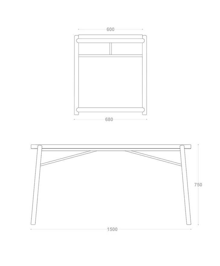 Купити Письмовий стіл Stable Table білий від MAIIMO