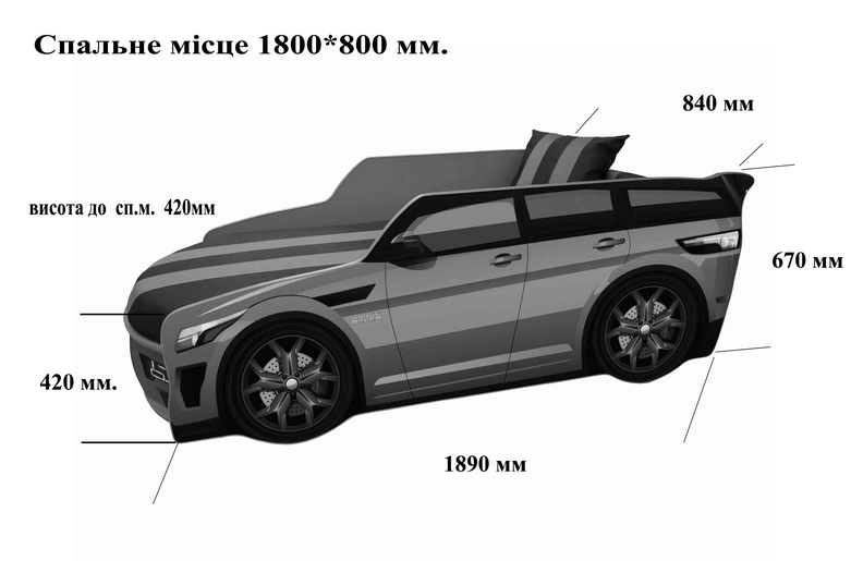Купити Ліжко-машинка Range Rover "PREMIUM" від MAIIMO