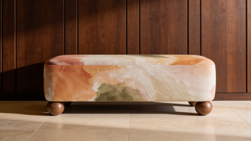 Купити Ritmo Art Pouf Bench with Prints від MAIIMO