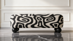 Купити Ritmo Motif Pouf Bench with Prints від MAIIMO