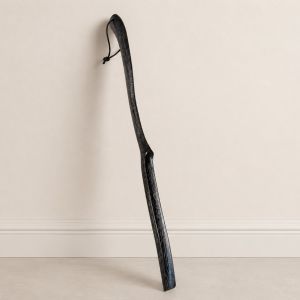 Wooden shoehorn with hanging cord