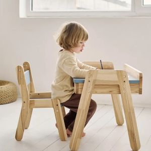 Дитячий регульований столик з шухлядою та стільчик ALTOY