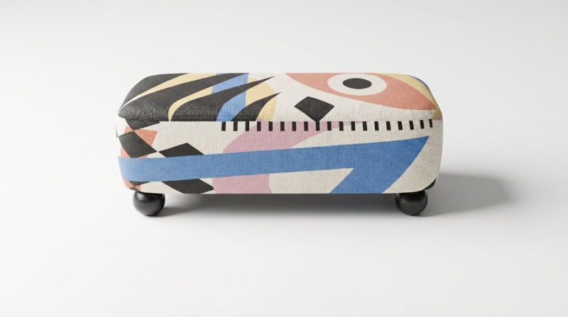Купити Ritmo Art Pouf Bench with Prints від MAIIMO