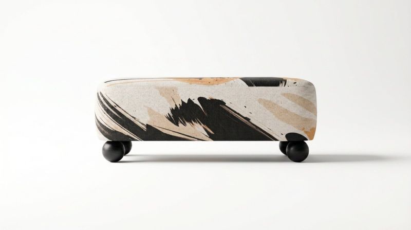 Купити Ritmo Art Pouf Bench with Prints від MAIIMO