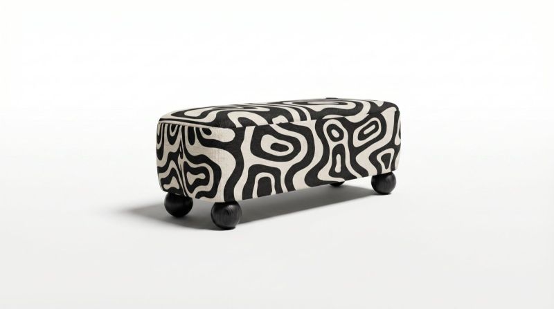Купити Ritmo Motif Pouf Bench with Prints від MAIIMO