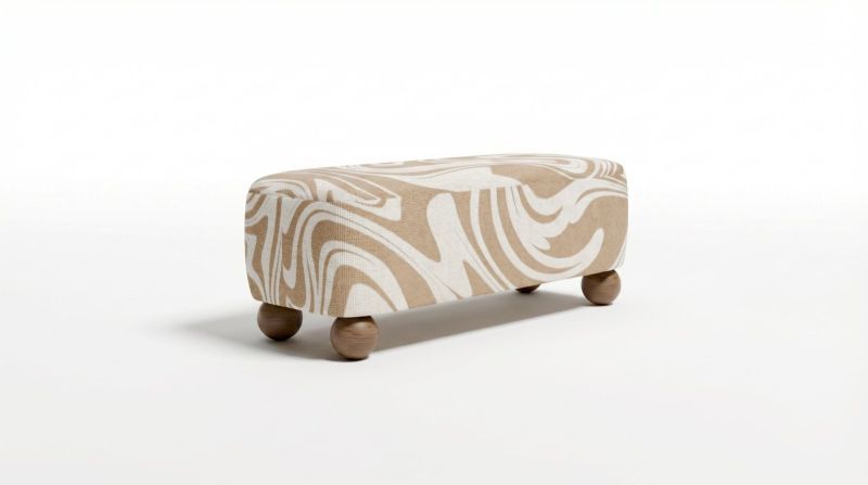 Купити Ritmo Motif Pouf Bench with Prints від MAIIMO
