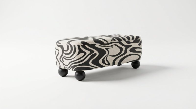 Купити Ritmo Motif Pouf Bench with Prints від MAIIMO