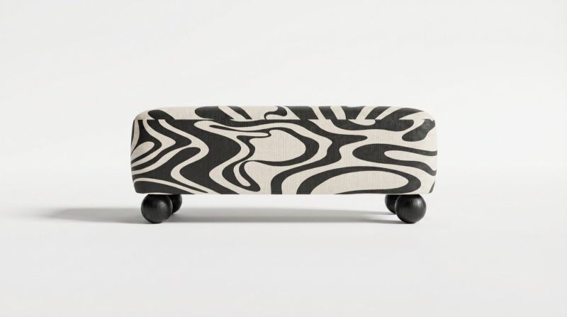 Купити Ritmo Motif Pouf Bench with Prints від MAIIMO