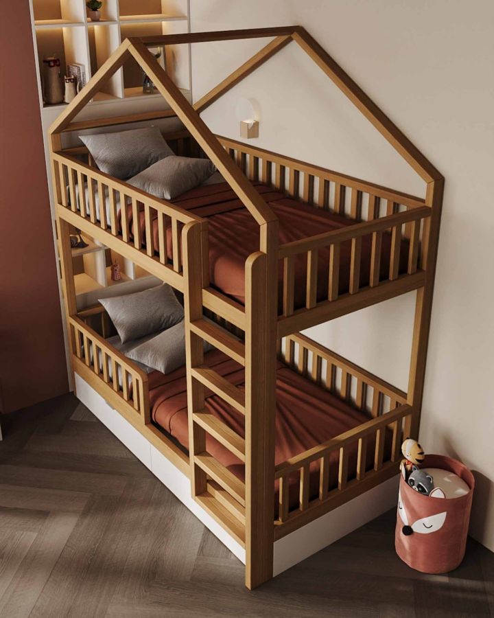 Купити Двоповерхове ліжко Монтессорі Duo House від MAIIMO
