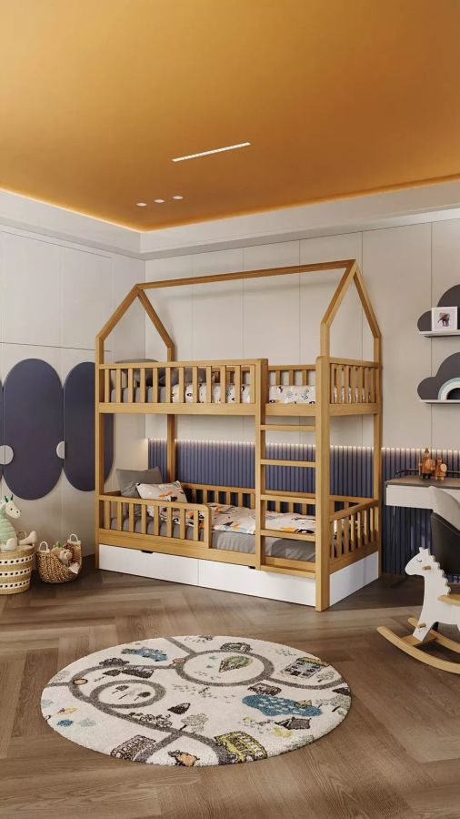 Купити Двоповерхове ліжко Монтессорі Duo House від MAIIMO