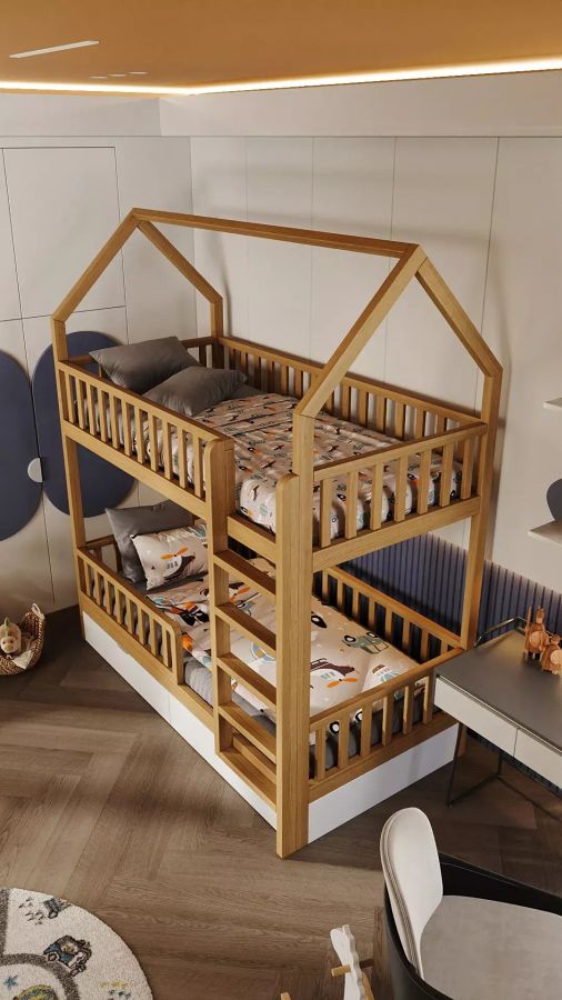Купити Двоповерхове ліжко Монтессорі Duo House від MAIIMO