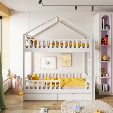 Двоповерхове ліжко Монтессорі Duo Nest Home