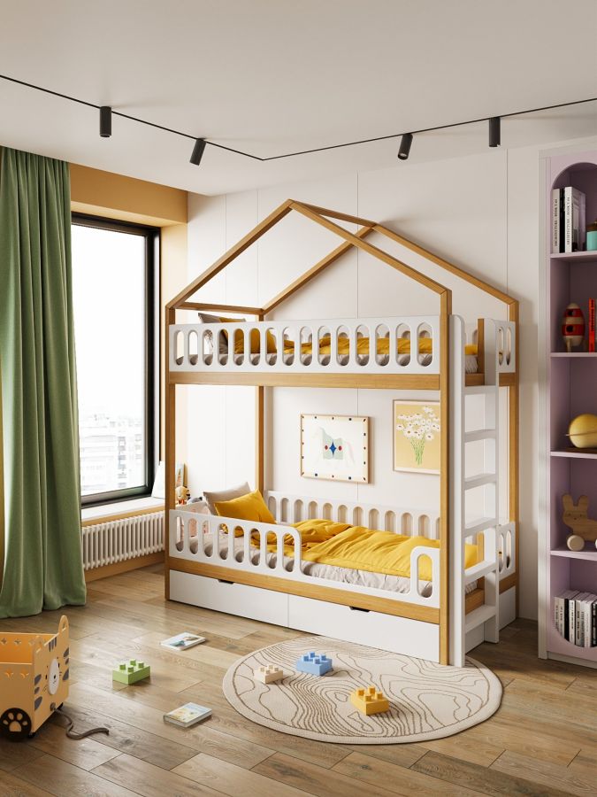 Купити Двоповерхове ліжко Монтессорі Duo Nest Home від MAIIMO