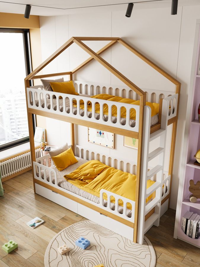 Купити Двоповерхове ліжко Монтессорі Duo Nest Home від MAIIMO