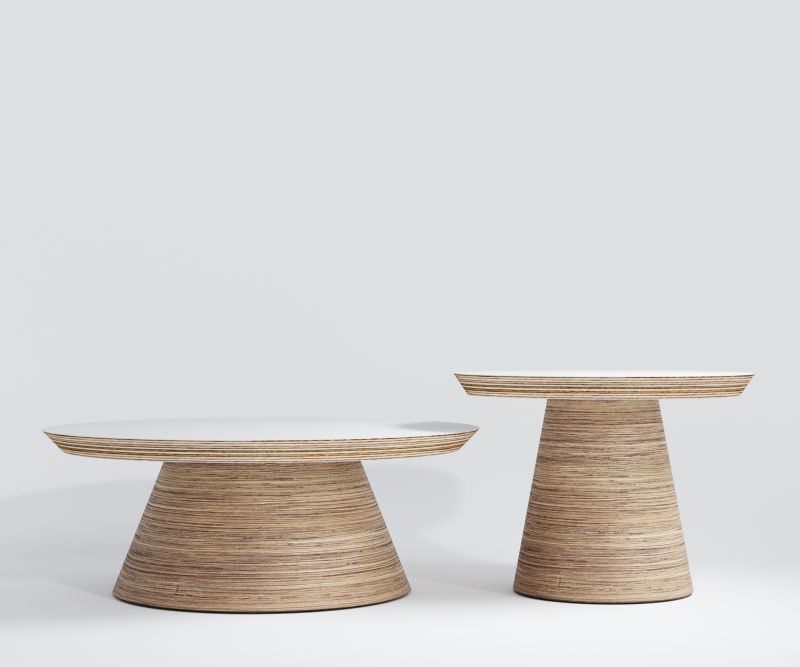 Купити Coffee table CHAMPIGNON white low від MAIIMO