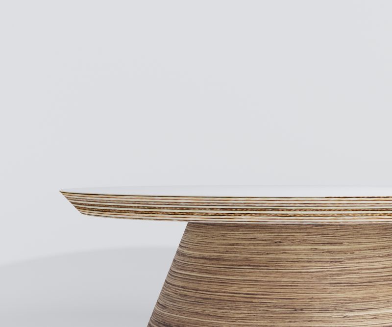 Купити Coffee table CHAMPIGNON white low від MAIIMO