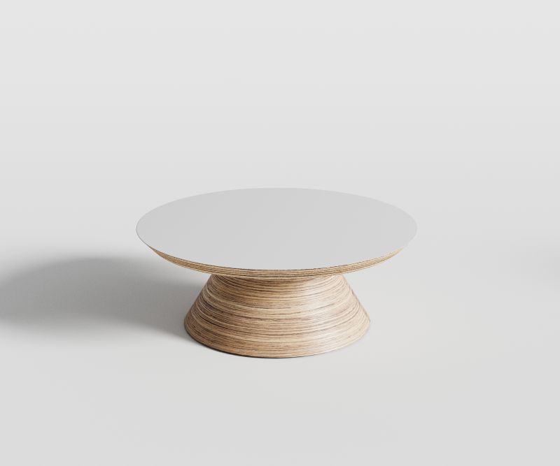 Купити Coffee table CHAMPIGNON white low від MAIIMO