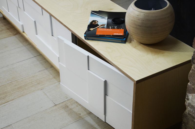 Купити Тумба під ТВ Geometria біла від MAIIMO