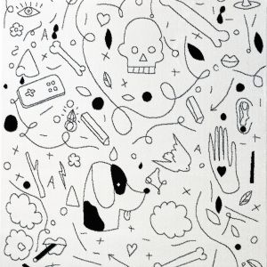 Килим TATTOO білий