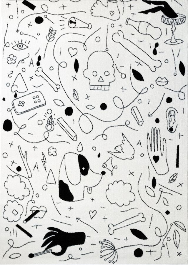 Купити Rug TATTOO white від MAIIMO