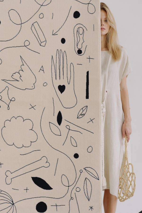 Купити Rug TATTOO white від MAIIMO