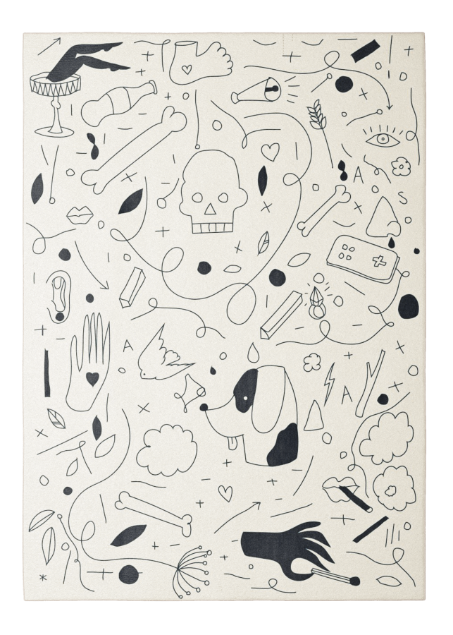Купити Rug TATTOO white від MAIIMO