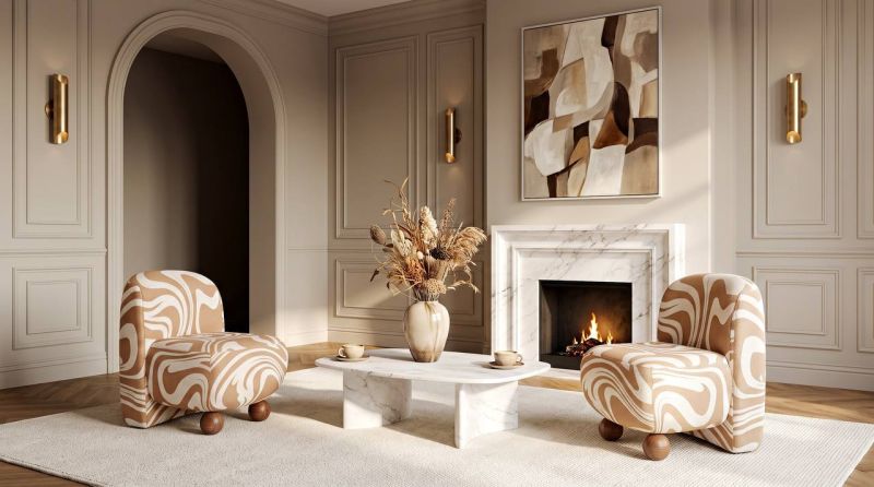 Купити Oasis Art Armchair with Prints від MAIIMO