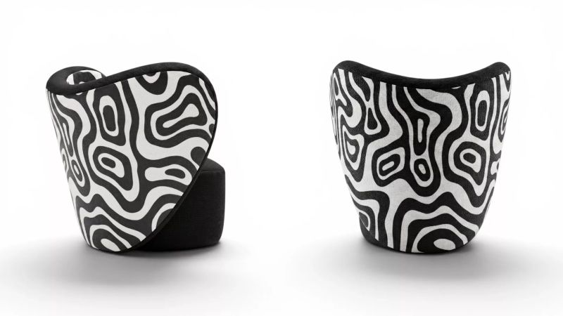 Gelate Motif printed armchair — MAIIMO