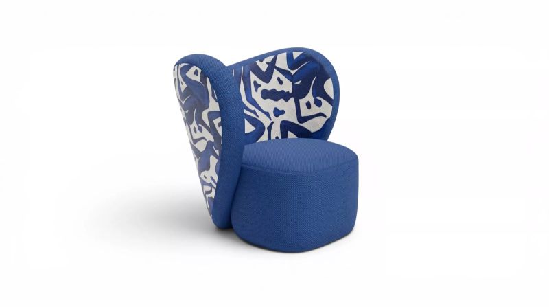 Gelate Motif printed armchair — MAIIMO