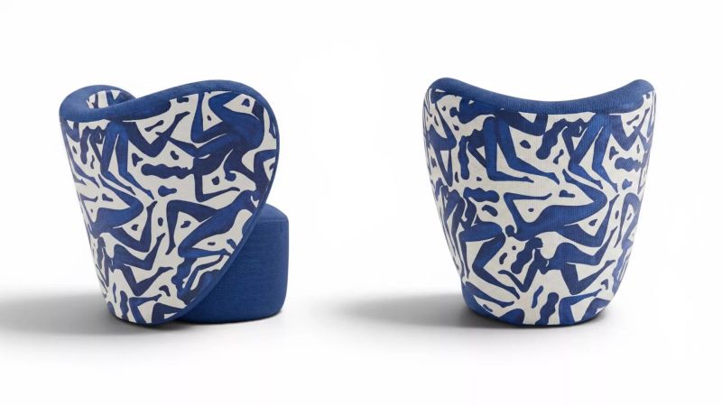 Gelate Motif printed armchair — MAIIMO