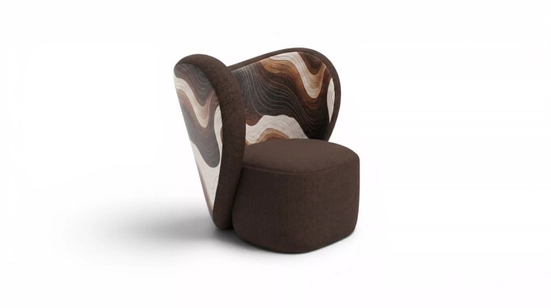 Gelate Motif printed armchair — MAIIMO