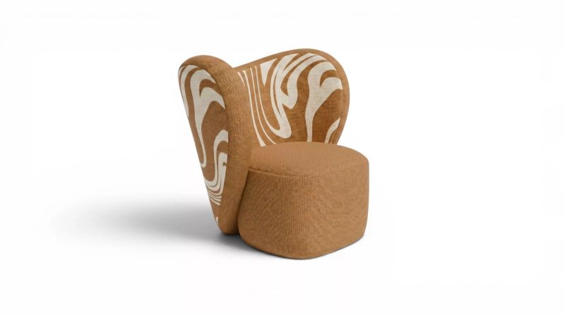 Gelate Motif printed armchair — MAIIMO