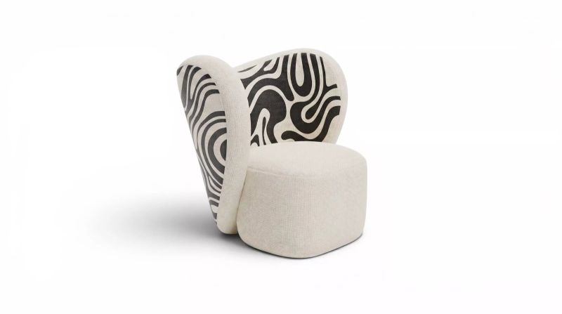 Gelate Motif printed armchair — MAIIMO