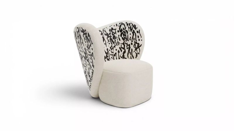 Gelate Motif printed armchair — MAIIMO