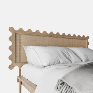 Bed KHVYLI with a headboard for a mattress of 160 cm
