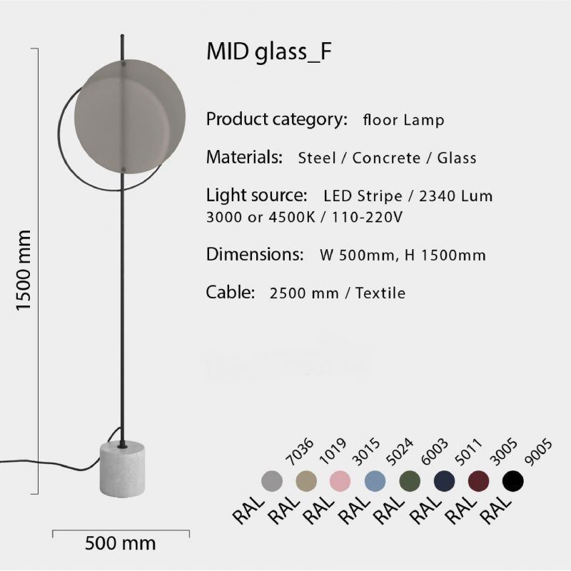 Купити Торшер MID glass F від MAIIMO