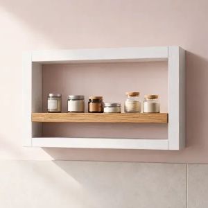 Portal white wall frame shelf