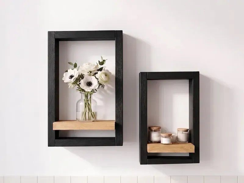 Купити Portal Black Wall Frame Shelf від MAIIMO