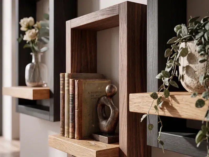 Купити Portal Black Wall Frame Shelf від MAIIMO