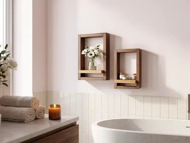 Купити Portal Walnut Wall Frame Shelf від MAIIMO