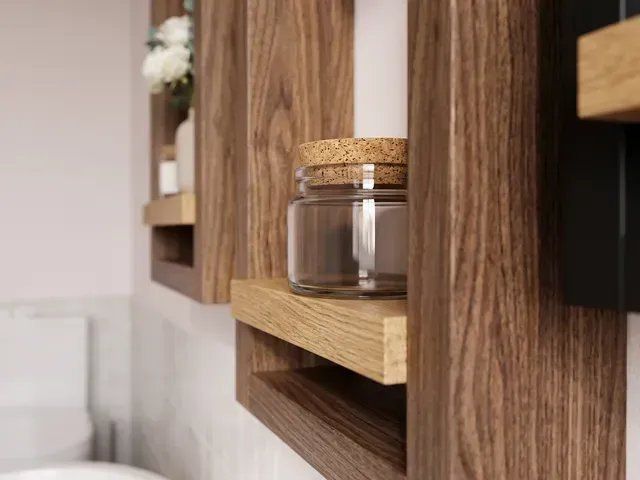 Купити Portal Walnut Wall Frame Shelf від MAIIMO