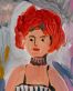 Купити Картина Mindful with Red Hair 29.7×21.0 см (А4) від MAIIMO