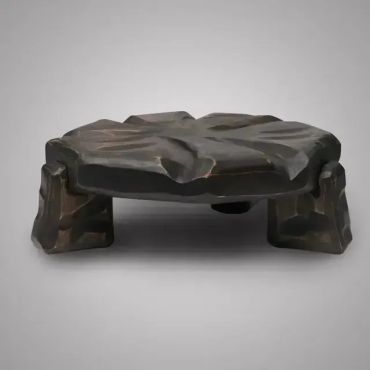 Tobacco-Finish Wooden Plant Stand