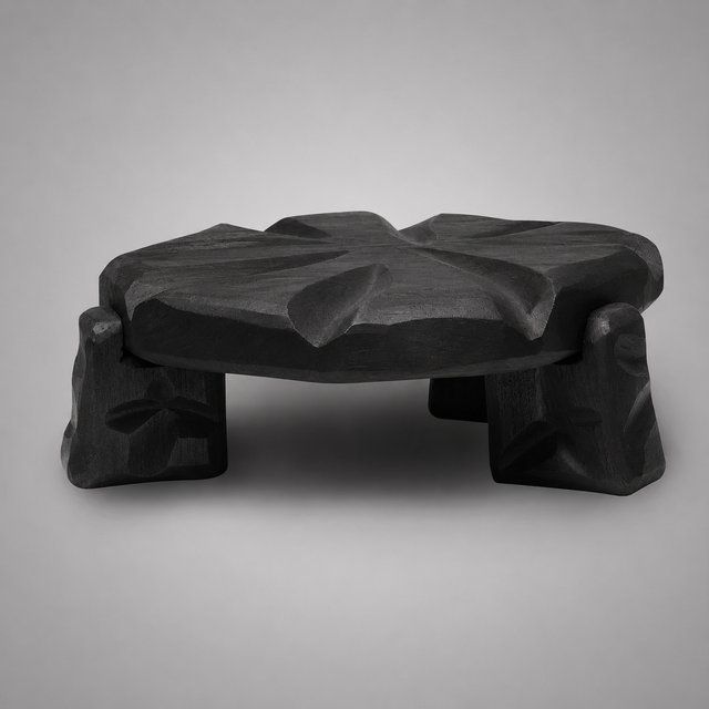 Купити Tobacco-Finish Wooden Plant Stand від MAIIMO