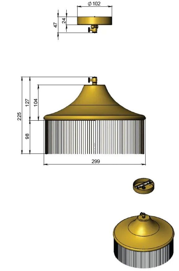 Купити Підвісний світильник LO FRINGE small від MAIIMO