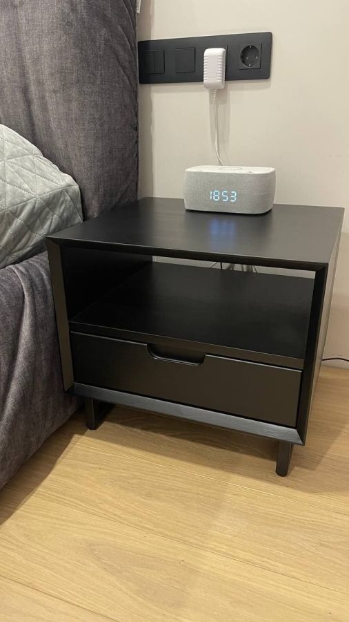 Купити Line Ash, Oak and Metal Bedside Table від MAIIMO