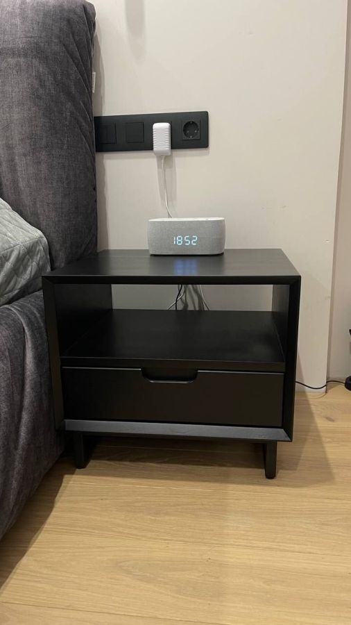 Купити Line Ash, Oak and Metal Bedside Table від MAIIMO