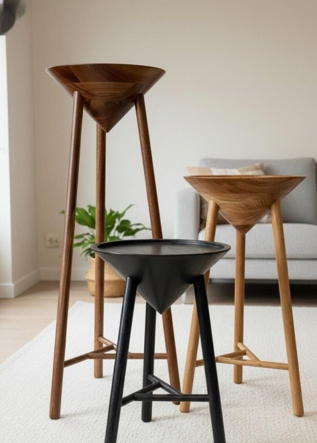 Купити Japandi S brown side table від MAIIMO