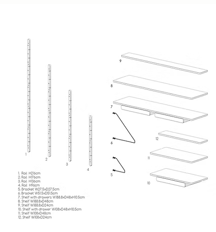 Купити Shelving Twig M1 від MAIIMO